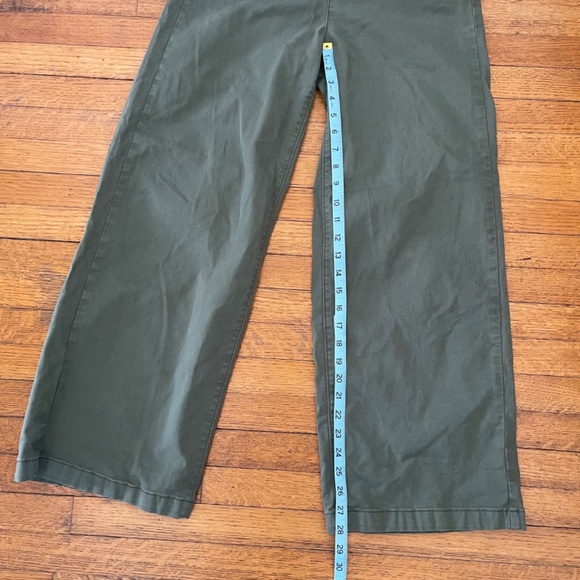 Levi's Premium Vintage Wide Leg Chino Jeans Olive Army Green Women's - Picture 7 of 9